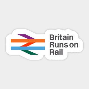 Britain Runs on Rail Sticker